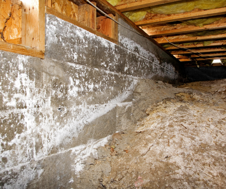 Be sure to check for mold in your crawl space. E3 Solutions no cost audit